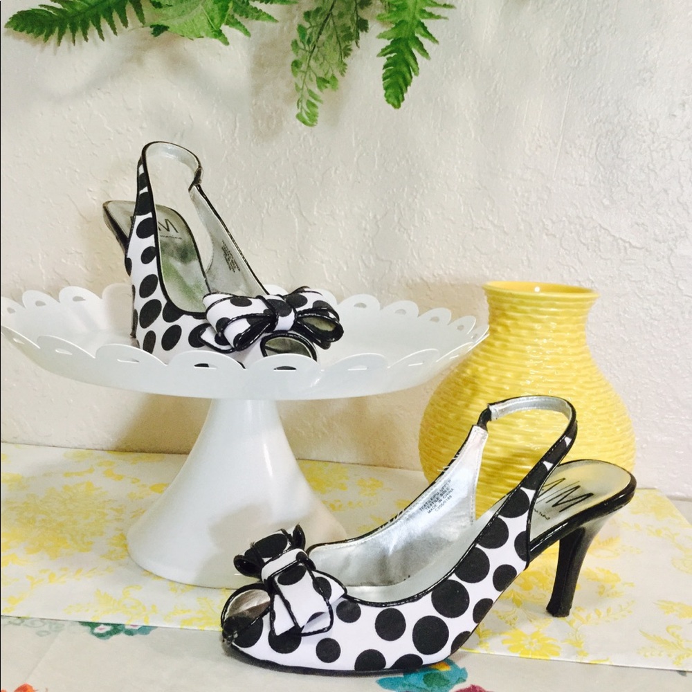 Ann Marino Polka Dot Heels